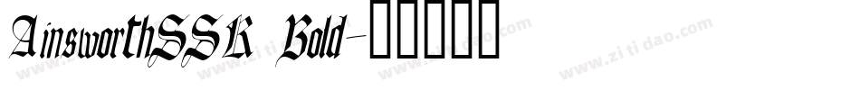 AinsworthSSK Bold字体转换